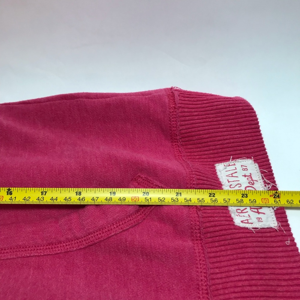 Aeropostale Pink Soft Pullover Kangaroo Pouch Logo Hoodie XL - Picture 8 of 8
